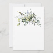 Eukalyptus Brautparty FOTO Einladung (Rückseite)