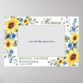 Eukalyptus-Brautparty-Foto Poster (Vorne)