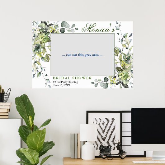 Eukalyptus-Brautparty-Foto Poster (Heimbüro)