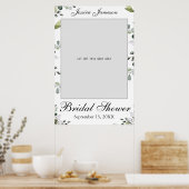 Eukalyptus Brautparty Foto Prompt Poster (Küche)