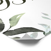 Eukalyptus Brautparty Foto Prompt Poster (Ecke)