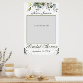 Eukalyptus Brautparty Foto Prompt Poster (Küche)