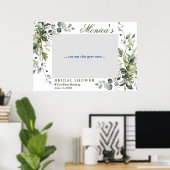 Eukalyptus-Brautparty-Foto-Prop Poster (Heimbüro)