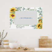 Eukalyptus-Brautparty-Foto-Prop Poster (Küche)