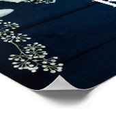 Eukalyptus-Brautparty-Foto-Prop Poster (Ecke)