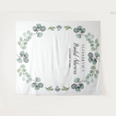 Eukalyptus-Brautparty-Foto-Standfläche Wandteppich (Vorderseite (Horizontal))