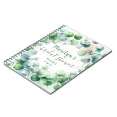 Eukalyptus-Brautparty für Wasserfarben Notizblock (Linke Seite)