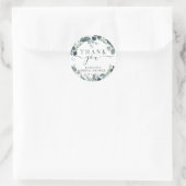 Eukalyptus-Brautparty für Wasserfarben Vielen Dank Runder Aufkleber (Tasche)