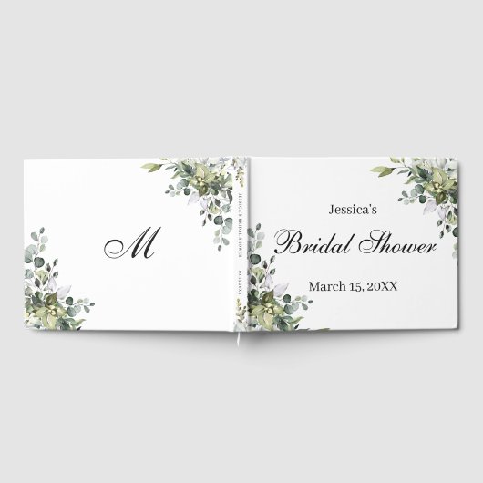 Eukalyptus Brautparty Gästebuch (Voll)