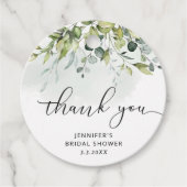 Eukalyptus-Brautparty Geschenkanhänger (Vorderseite)