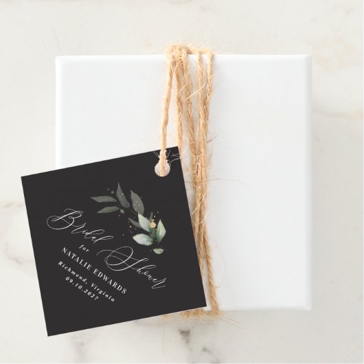 Eukalyptus-Brautparty Geschenkanhänger (Beispiel)