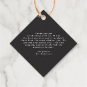 Eukalyptus-Brautparty Geschenkanhänger (Rückseite)