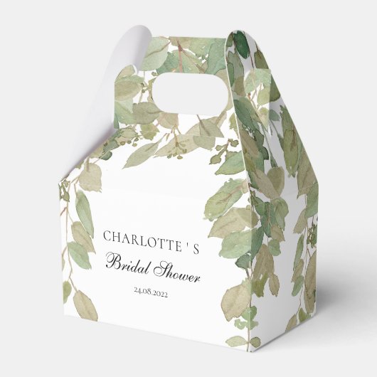 Eukalyptus-Brautparty Geschenkschachtel (Vorderseite)