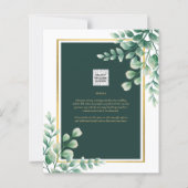 Eukalyptus BRAUTPARTY Greenery Gold QR C (Rückseite)