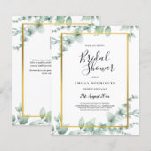 Eukalyptus BRAUTPARTY Greenery Gold QR C (Vorne/Hinten)