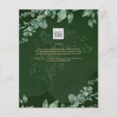 Eukalyptus BRAUTPARTY Greenery Gold QR C Flyer (Hinten)