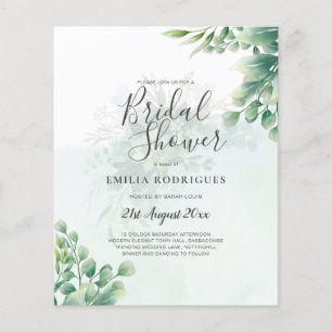 Eukalyptus BRAUTPARTY Greenery Gold QR C Flyer