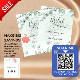 Eukalyptus BRAUTPARTY Greenery Gold QR C Flyer