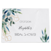 Eukalyptus-Brautparty Große Geschenktüte (Vorderseite)