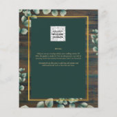 Eukalyptus BRAUTPARTY Grüne Goldflye Flyer (Hinten)