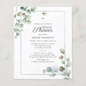 Eukalyptus Brautparty Grüne Rustikale (Vorderseite)