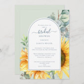 Eukalyptus-Brautparty Invi Einladung (Vorne/Hinten)
