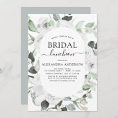 Eukalyptus Brautparty Luncheon Einladung (Vorne/Hinten)