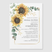 Eukalyptus-Brautparty Magneteinladung (Vorderseite)