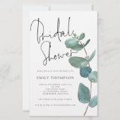 Eukalyptus-Brautparty - Mehr Einladung (Vorderseite)