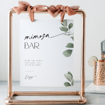 Eukalyptus Brautparty Mimosa Bar