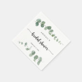 Eukalyptus Brautparty Napkins Serviette (Ecke)