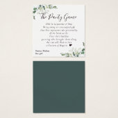 Eukalyptus-Brautparty-Panty-Spielkarte (Vorne & Hinten)