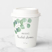 Eukalyptus - Brautparty Pappbecher (Vorderseite)
