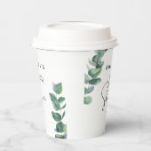 Eukalyptus - Brautparty Pappbecher (Links)