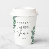 Eukalyptus - Brautparty Pappbecher (Vorderseite)