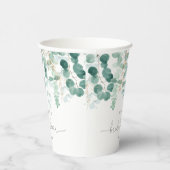 Eukalyptus-Brautparty Pappbecher (Rechts)