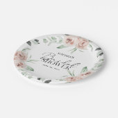 Eukalyptus-Brautparty Pappteller (Schrägansicht)