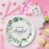 Eukalyptus-Brautparty Pappteller (Party)