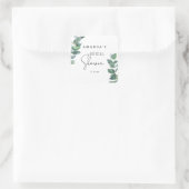 Eukalyptus - Brautparty Quadratischer Aufkleber (Tasche)