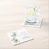 Eukalyptus-Brautparty Rechteckiger Pappuntersetzer (Vor Ort)