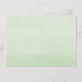 Eukalyptus-Brautparty-Rezeptorkarte Begleitkarte (Rückseite)