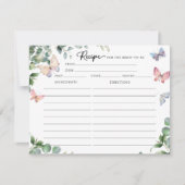 Eukalyptus-Brautparty-Rezeptorkarten Einladung (Vorderseite)