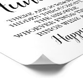 Eukalyptus-Brautparty-Rufzeichen Poster (Ecke)