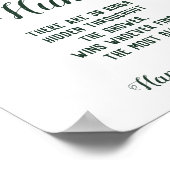 Eukalyptus-Brautparty-Rufzeichen Poster (Ecke)