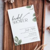 Eukalyptus Brautparty Sage Green Einladung