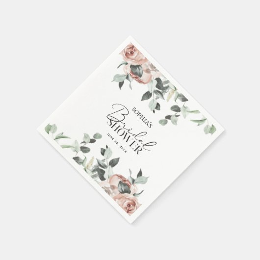 Eukalyptus-Brautparty Serviette (Ecke)