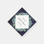 Eukalyptus-Brautparty Serviette (Ecke)