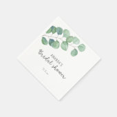 Eukalyptus-Brautparty Serviette (Ecke)