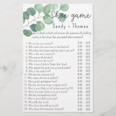 Eukalyptus - Brautparty-Spiel (Vorderseite)