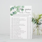 Eukalyptus - Brautparty-Spiel (Stehend Vorderseite)